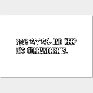 Fear YHWH And Keep His Commandments Posters and Art